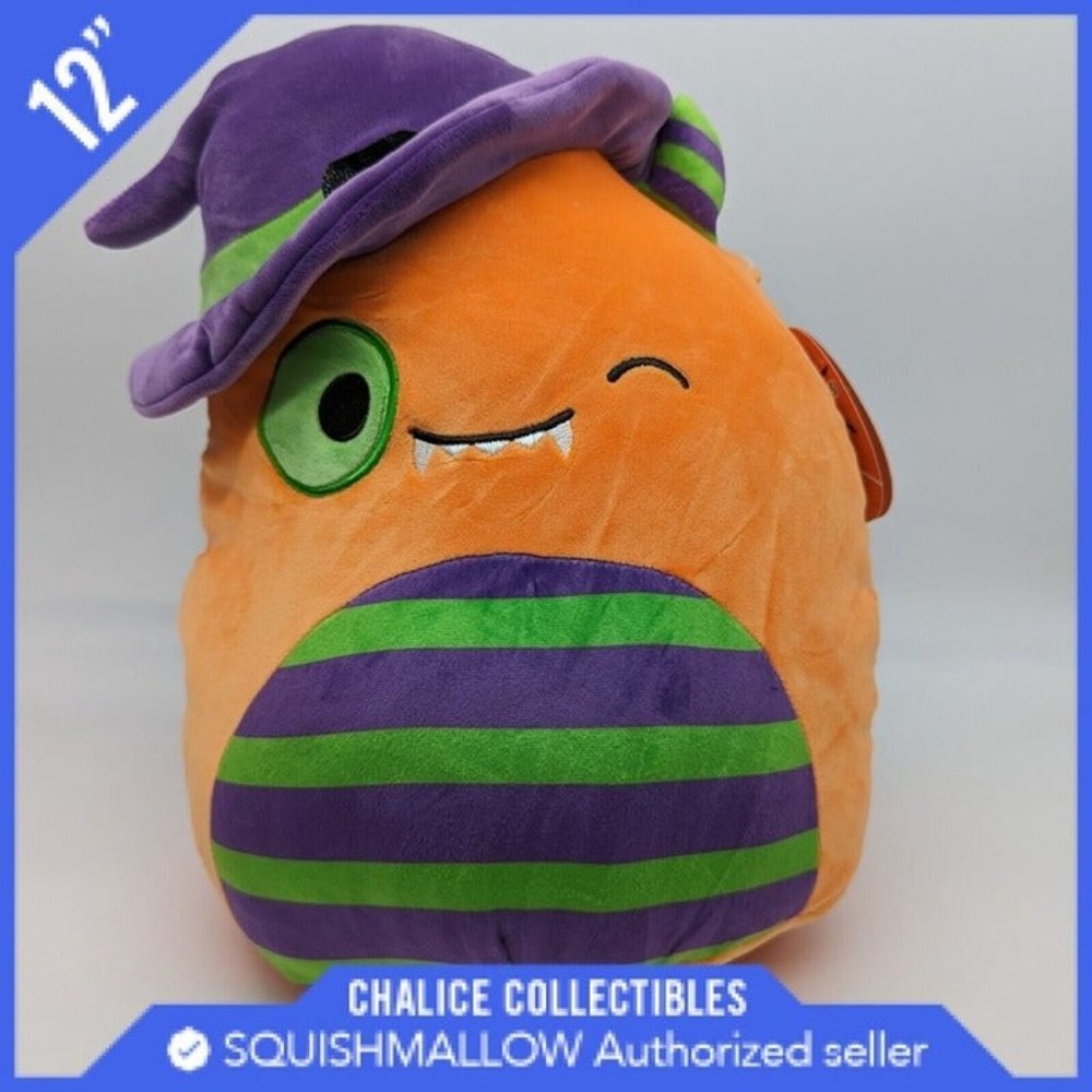 Squishmallow Kellytoy Plush Halloween 2023 Charlton as Wizard 12" Inch NWT NEW